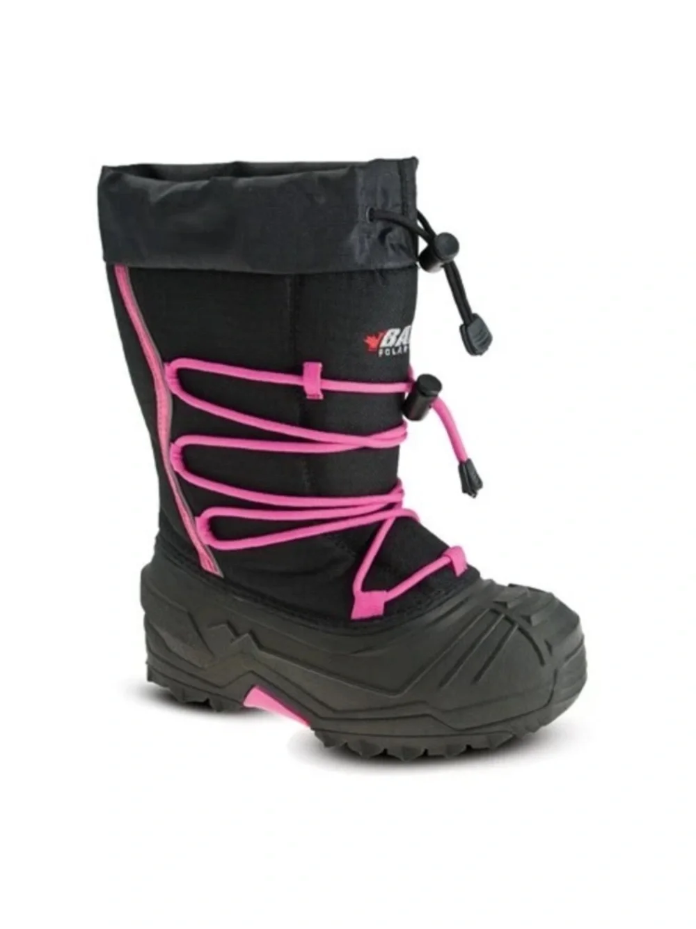 BAFFIN Children's Young Snogoose Snow Boots black/hyper berry size various
